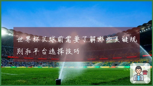世界杯买球前需要了解哪些关键规则和平台选择技巧